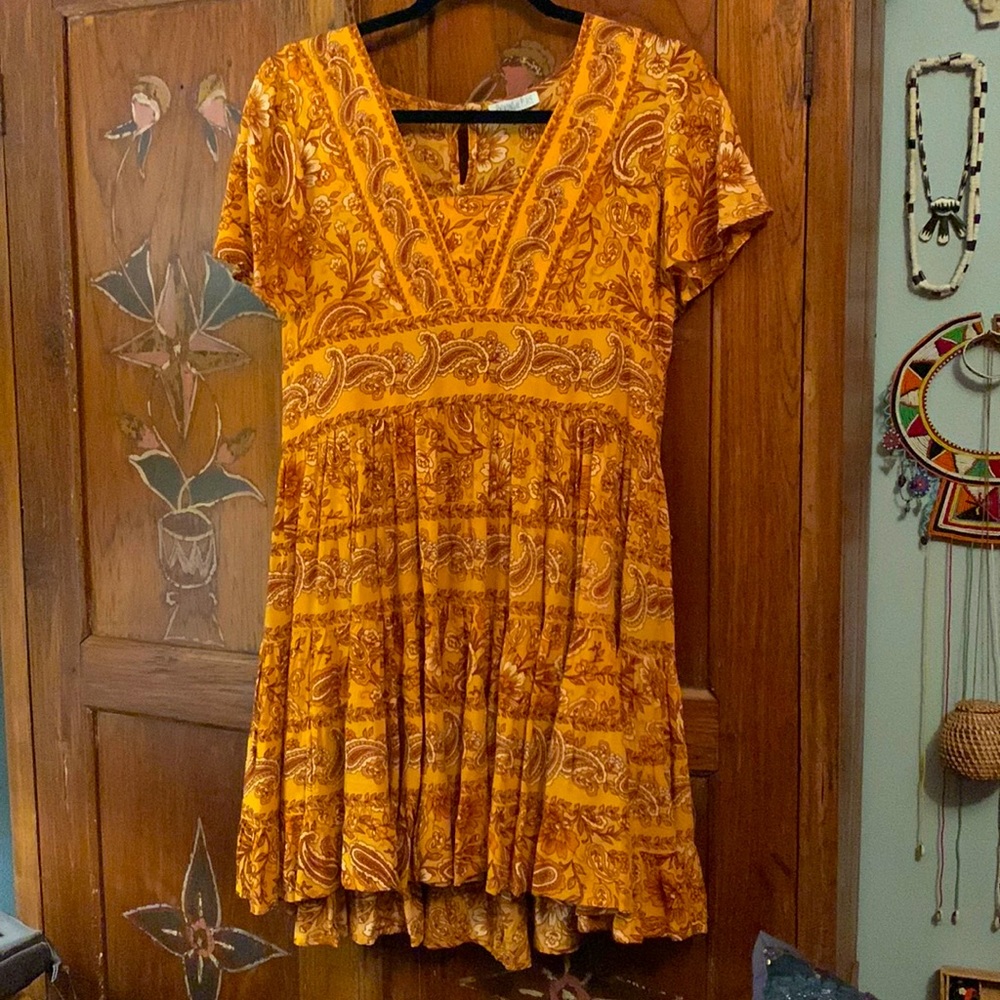 Patrons of peace tiered dress